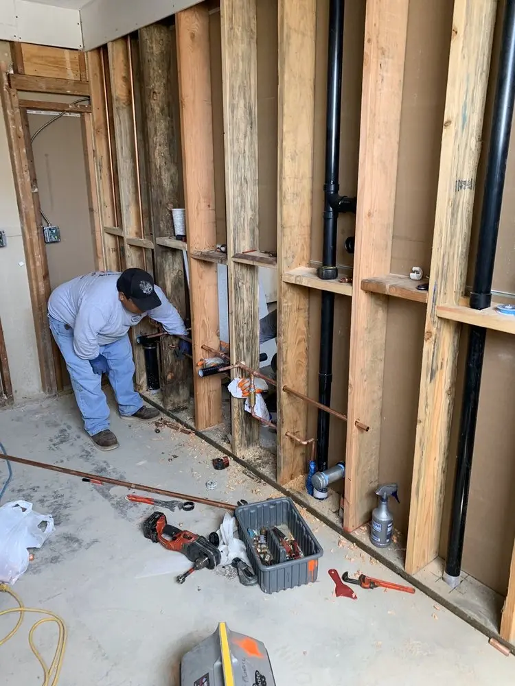 Commercial rough-in plumbing for Water Heater Replacement in Arlingwood